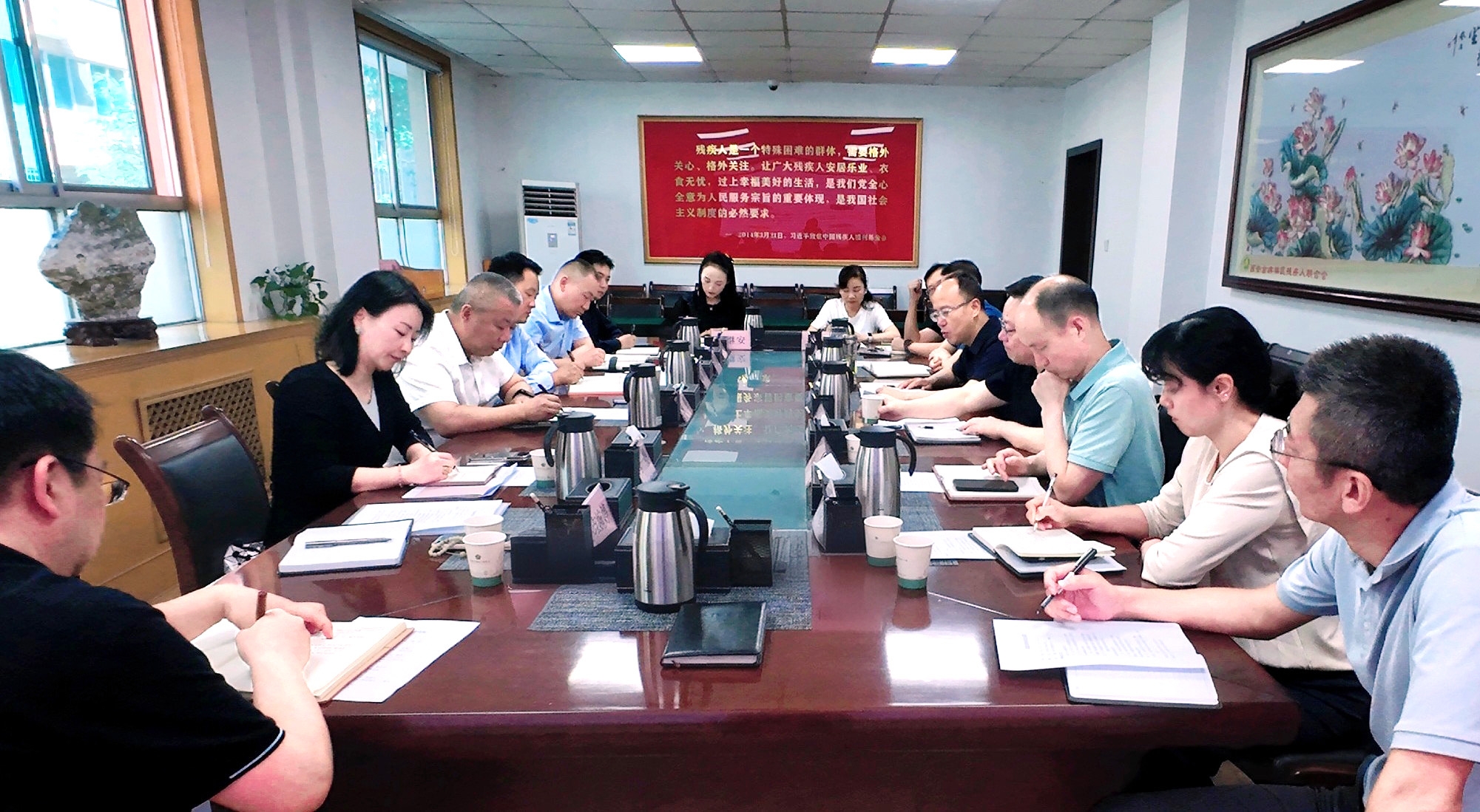 强盛一行赴西安市残疾人联合会开展专题调研——共商残疾人康复养老事业生长，，，探索科技助残服务新模式