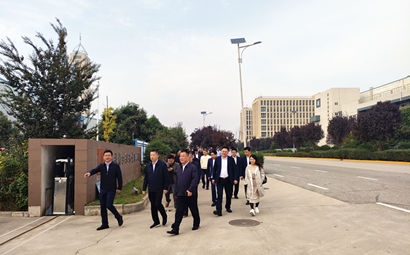 团市委、市贸促会、市青企协一行到九州ku酷游集团泾河工业园考察交流