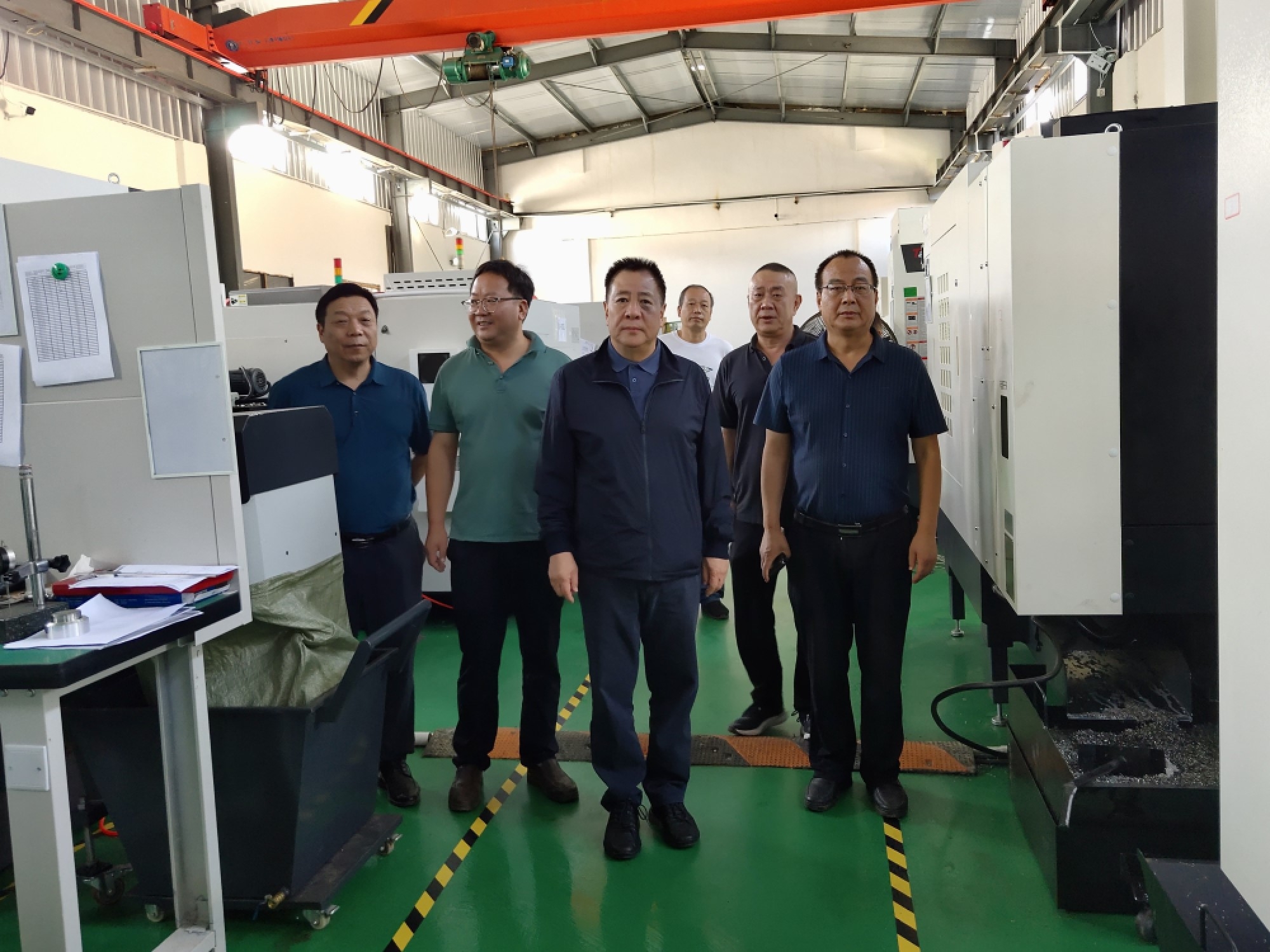 九州ku酷游集团党委书记、、、董事长金辉赴陕西长钢新兴科技工业公司调研