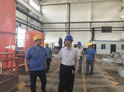 【经济运行部】集团任广斌一行到标准热处理、、、标准电梯、、、电器开关举行调研